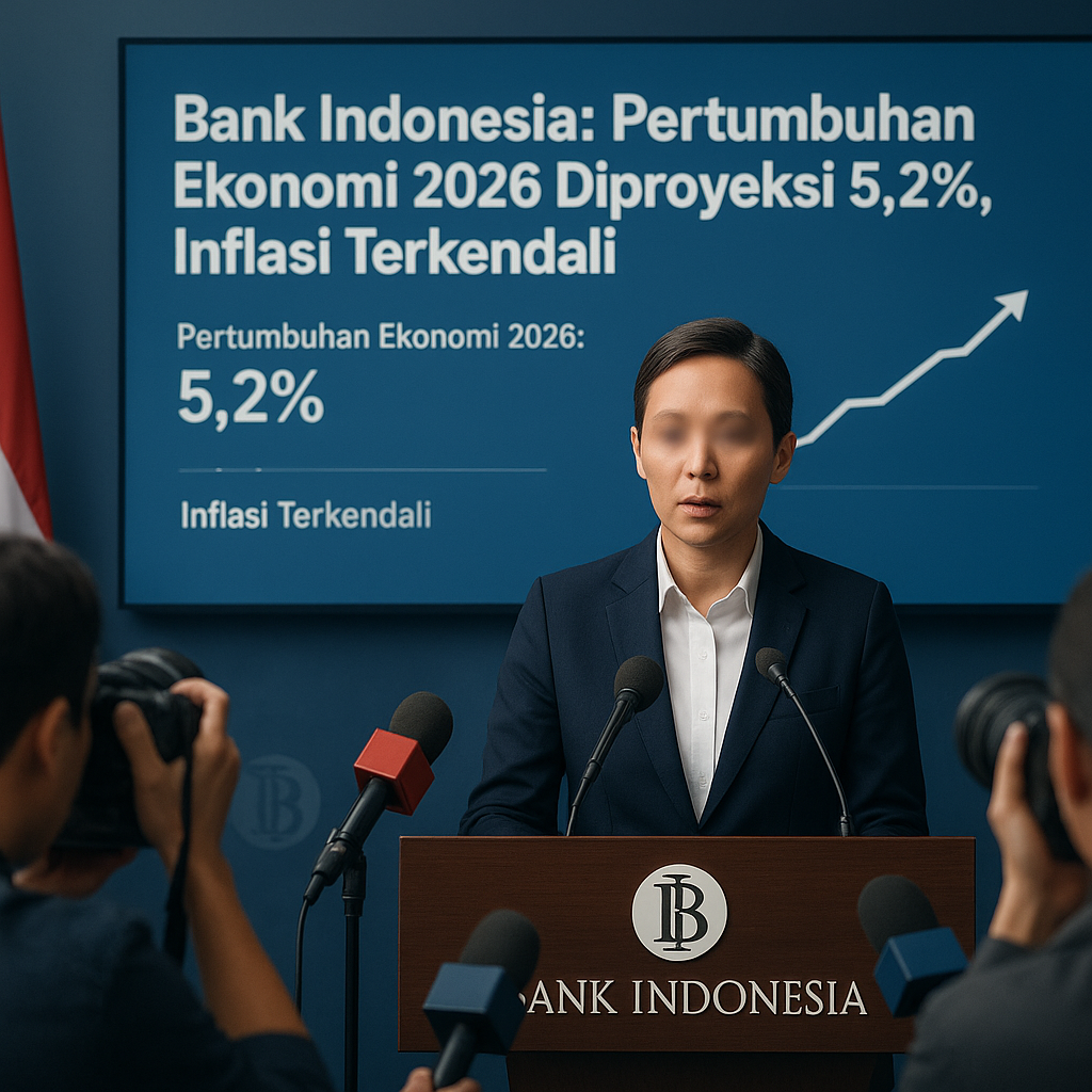 Bank Indonesia: Pertumbuhan Ekonomi 2026 Diproyeksi 5,2%, Inflasi Terkendali