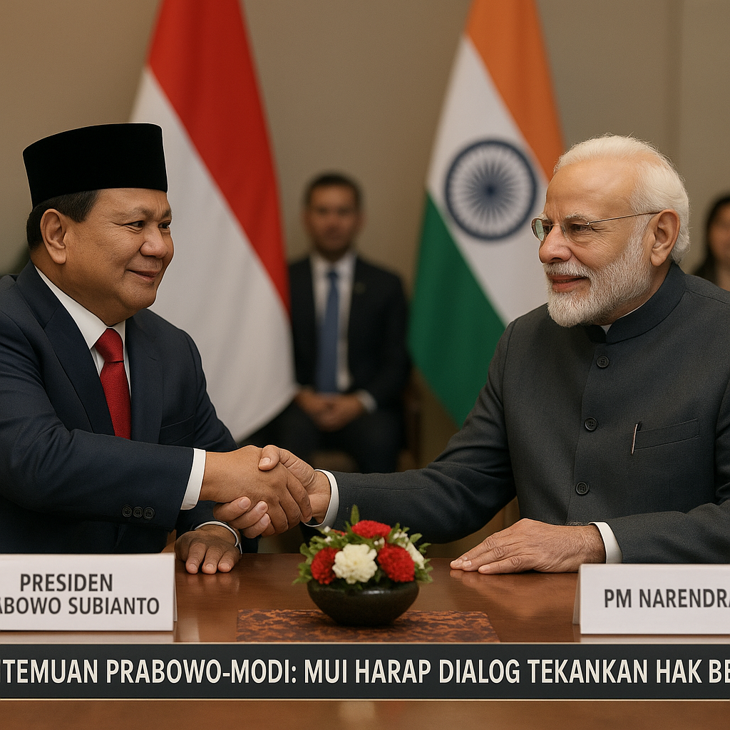Pertemuan Prabowo-Modi, MUI Harap Dialog Tekankan Hak Beragama