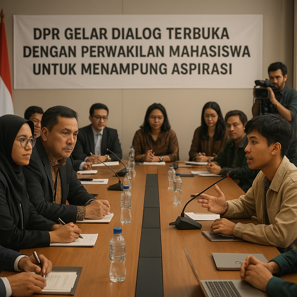 DPR Gelar Dialog Terbuka dengan Perwakilan Mahasiswa untuk Menampung Aspirasi