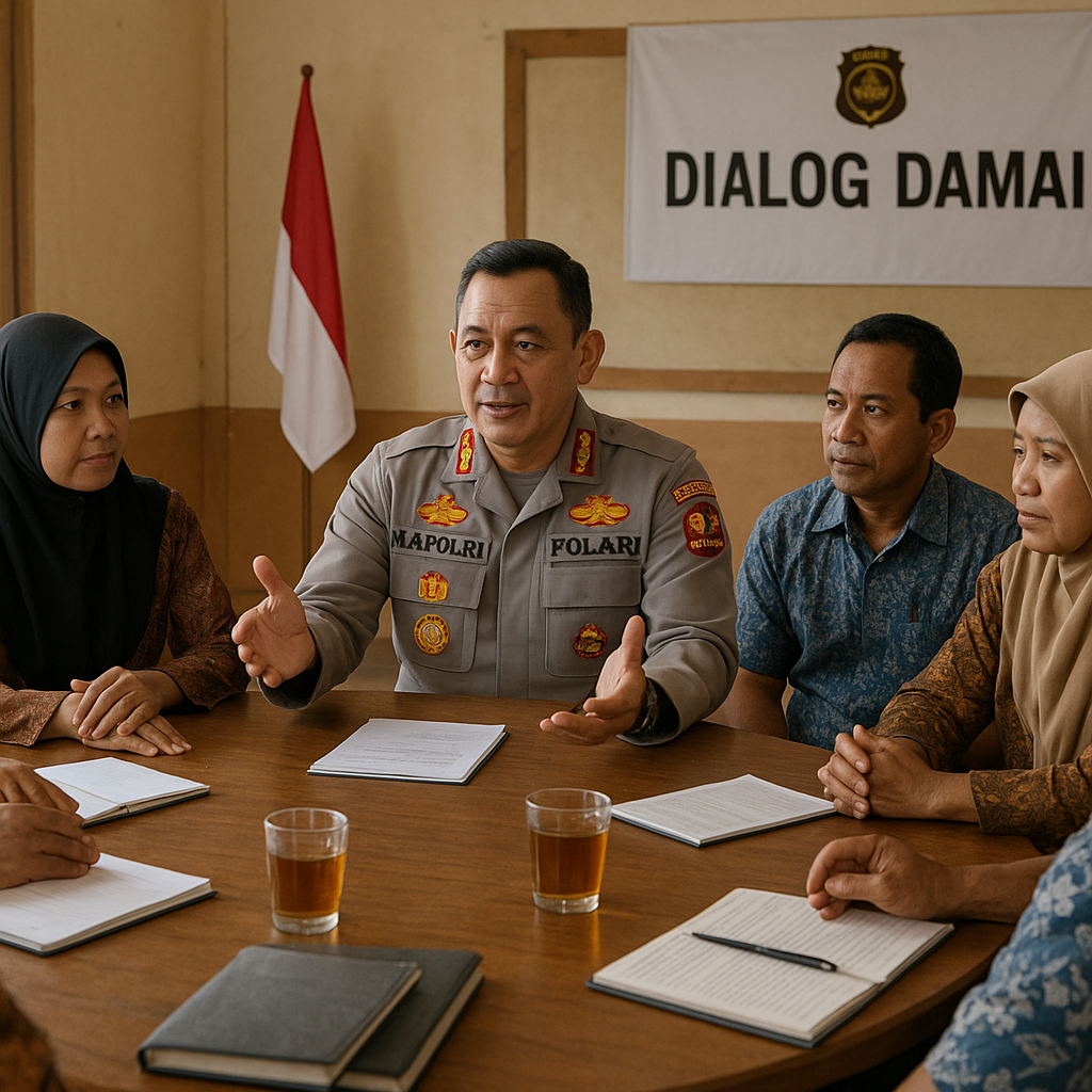 Kapolri Instruksikan Penyelesaian Konflik Warga dengan Pendekatan Dialog