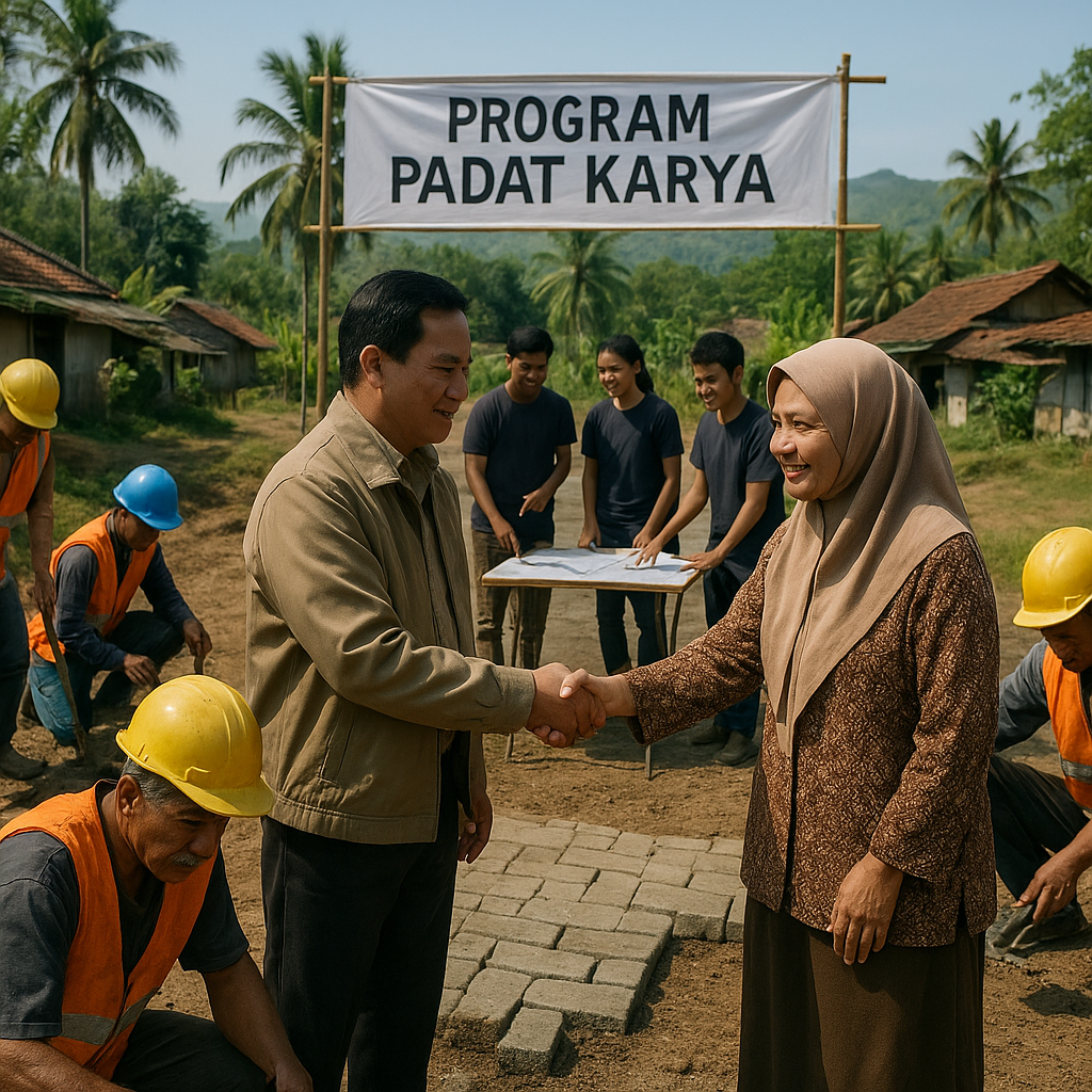 Pemerintah Percepat Program Padat Karya Turunkan Ketegangan Sosial di Daerah Rawan