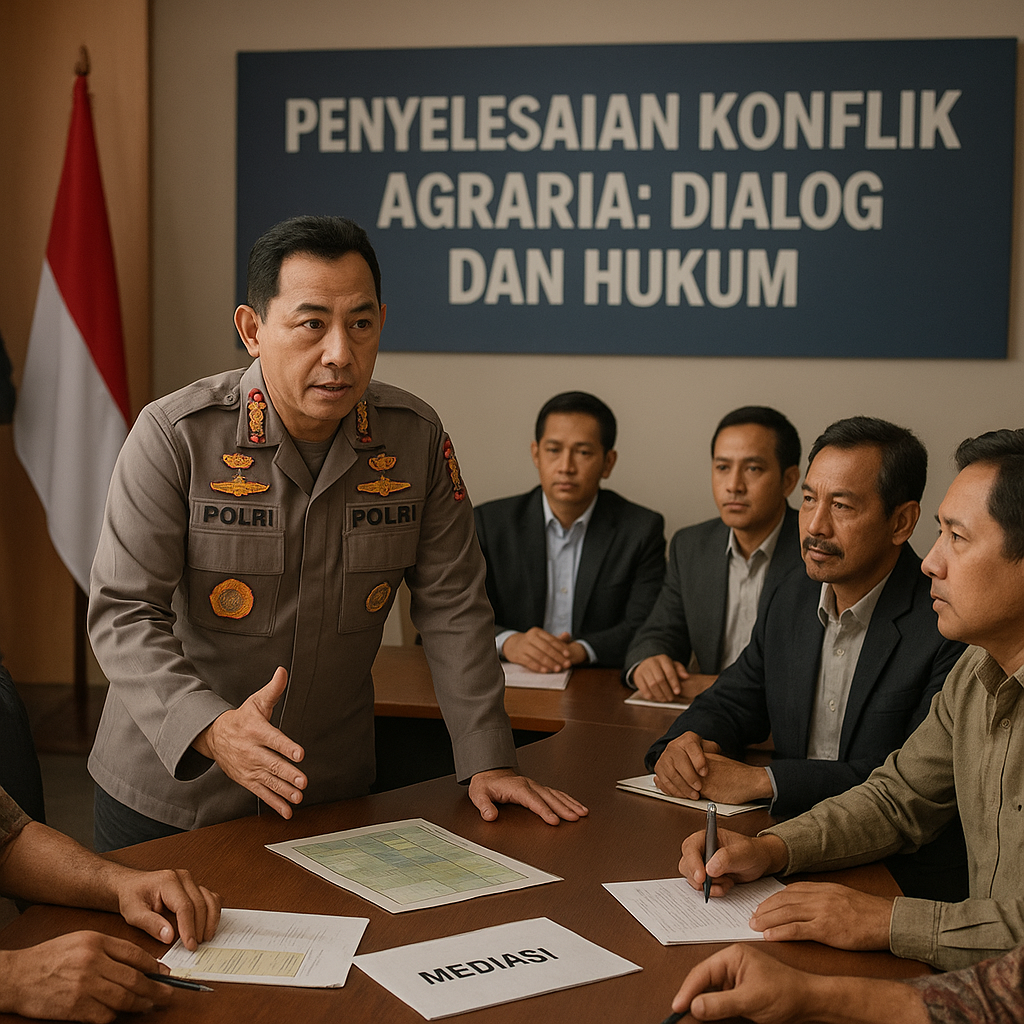 Kapolri Instruksikan Penyelesaian Konflik Agraria dengan Pendekatan Dialog dan Hukum