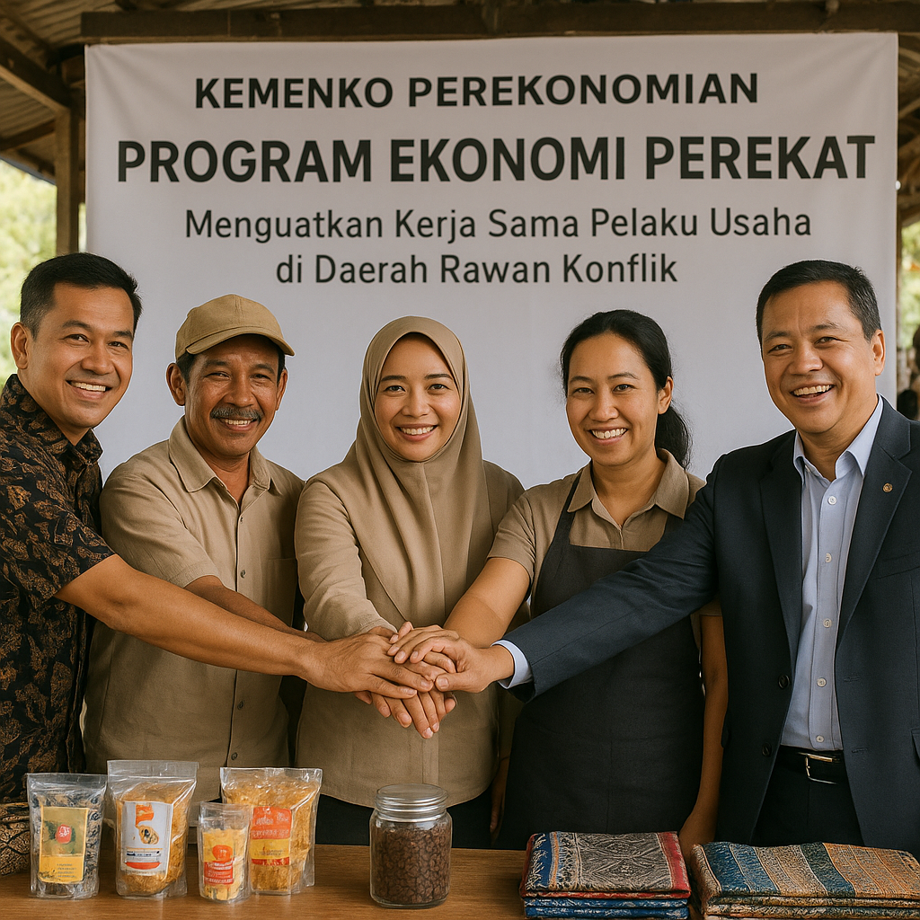 Kemenko Perekonomian Luncurkan Program 'Ekonomi Perekat' di Daerah Rawan Konflik Sosial