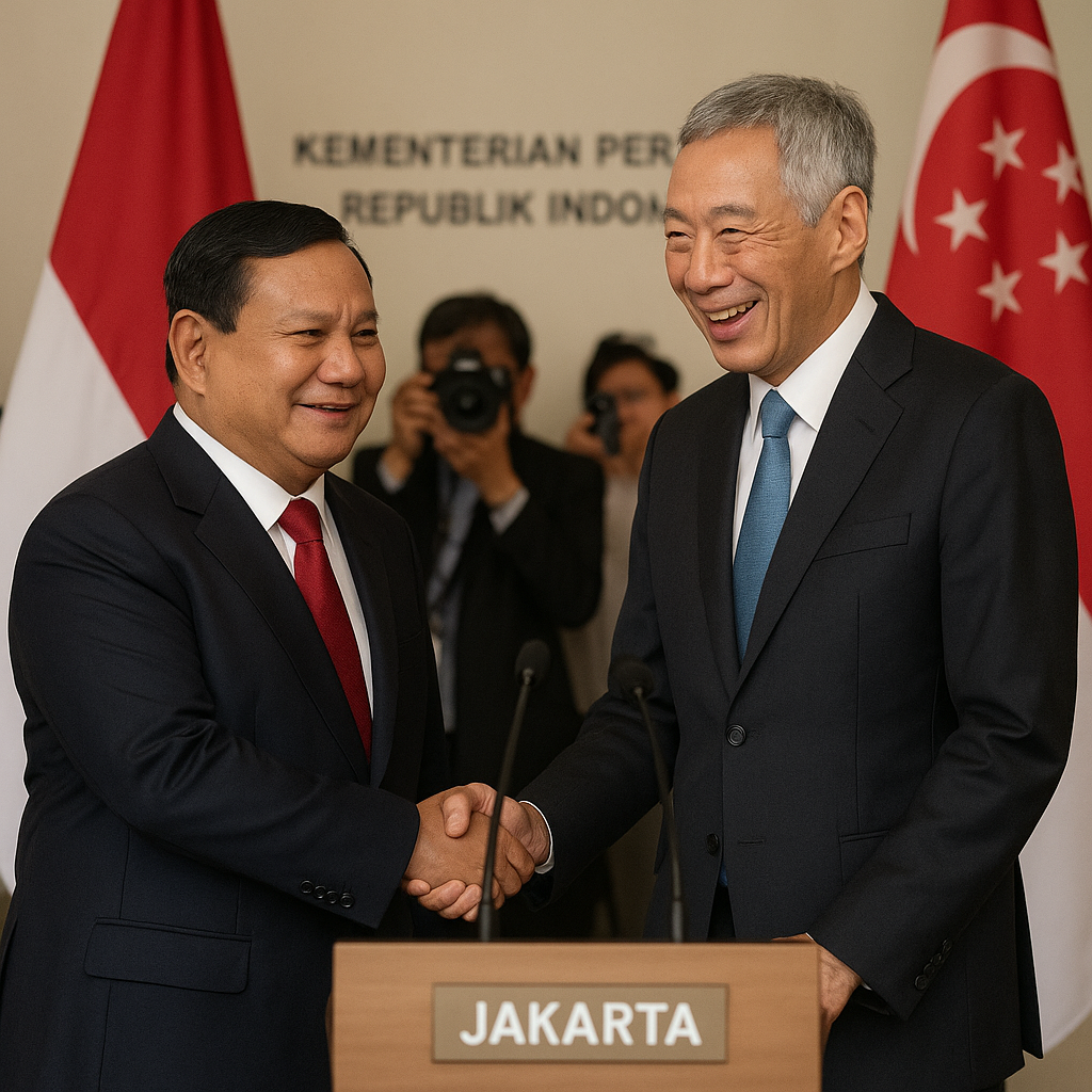 Prabowo dan PM Singapura Sepakat Selesaikan Salah Paham Secara Terbuka dan Sebagai Sahabat