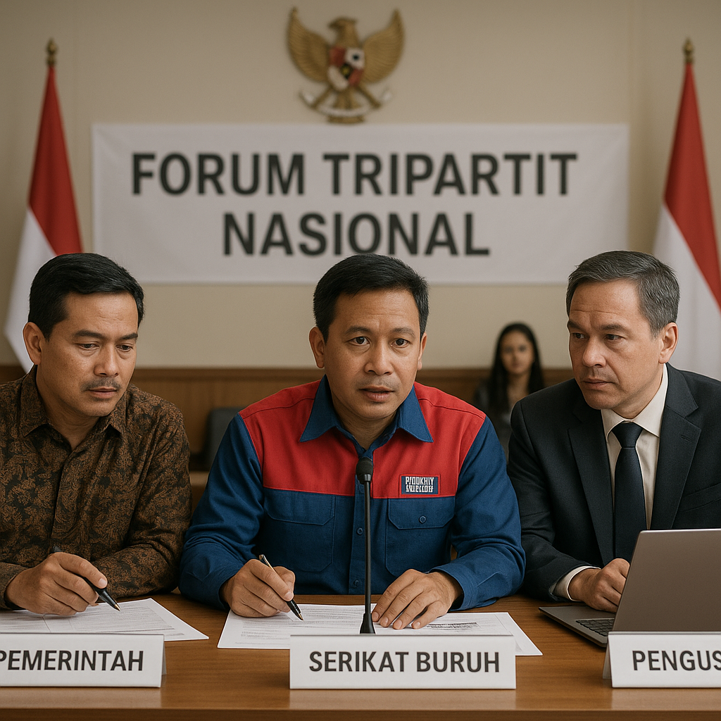 Pengusaha dan Serikat Buruh Bahas Upah Minimum di Forum Tripartit Nasional