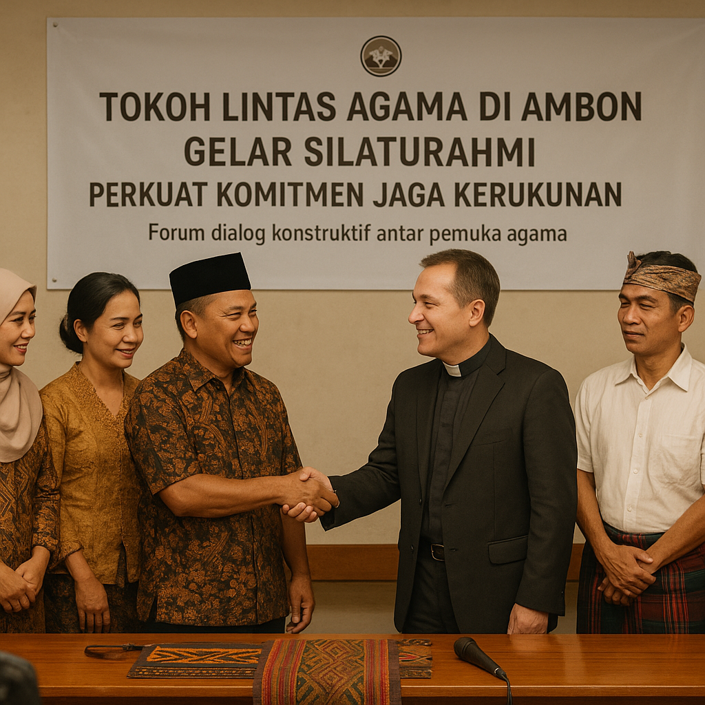 Tokoh Lintas Agama di Ambon Gelar Silaturahmi, Perkuat Komitmen Jaga Kerukunan
