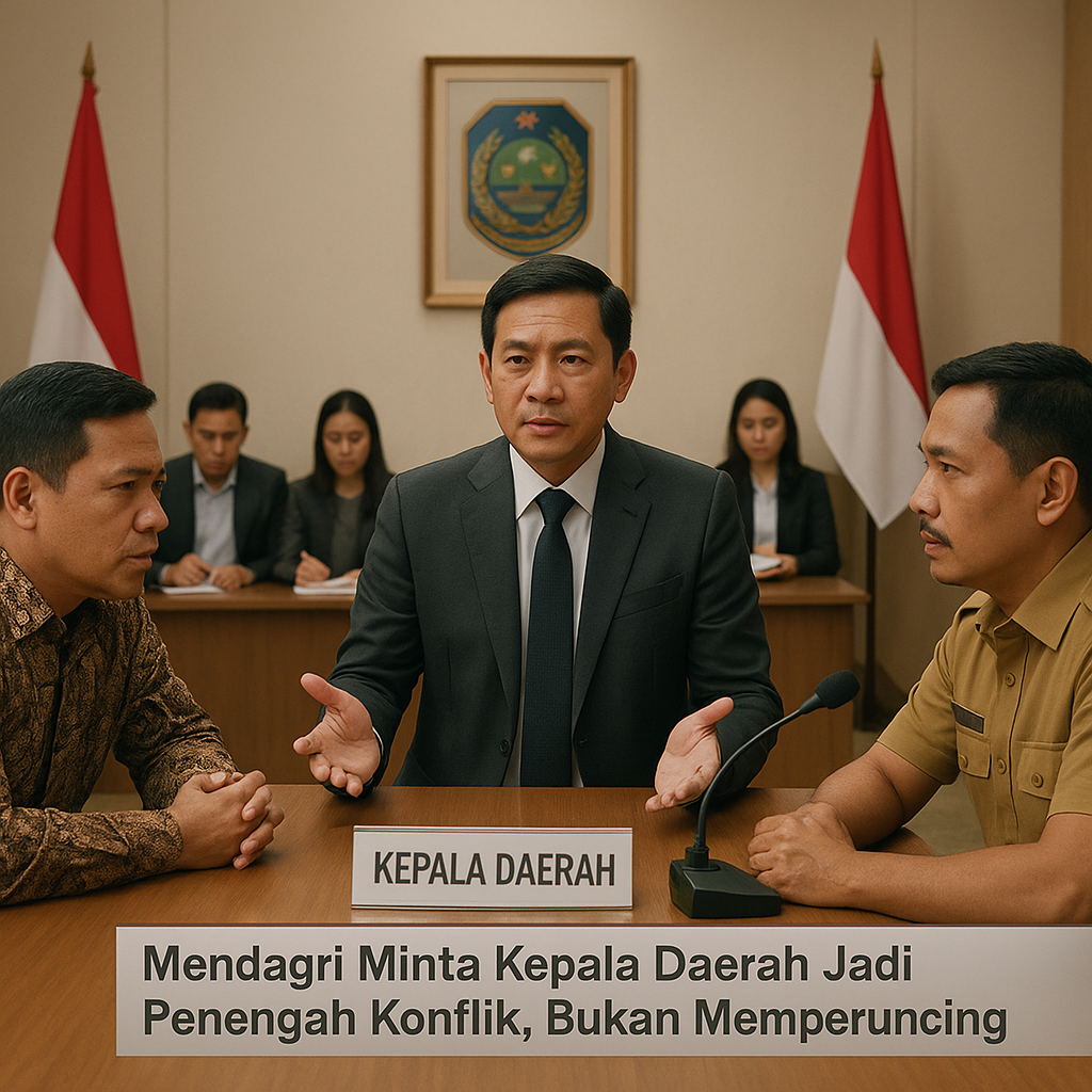 Mendagri Minta Kepala Daerah Jadi Penengah Konflik, Bukan Memperuncing
