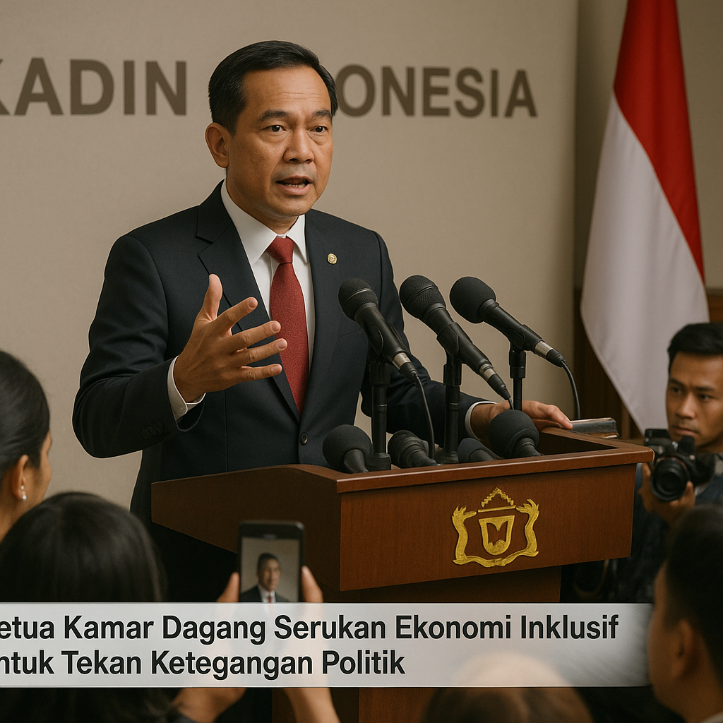 Ketua Kamar Dagang Serukan Ekonomi Inklusif untuk Tekan Ketegangan Politik
