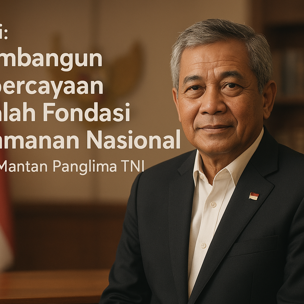 Opini: 'Membangun Kepercayaan adalah Fondasi Keamanan Nasional' oleh Mantan Panglima TNI