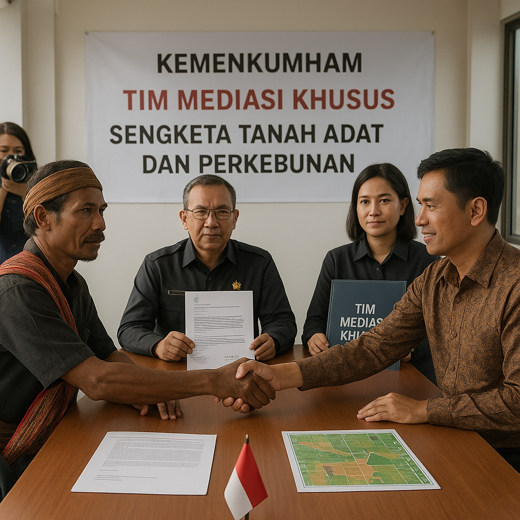 Kemenkumham Bentuk Tim Mediasi Khusus untuk Sengketa Tanah Adat dan Perkebunan