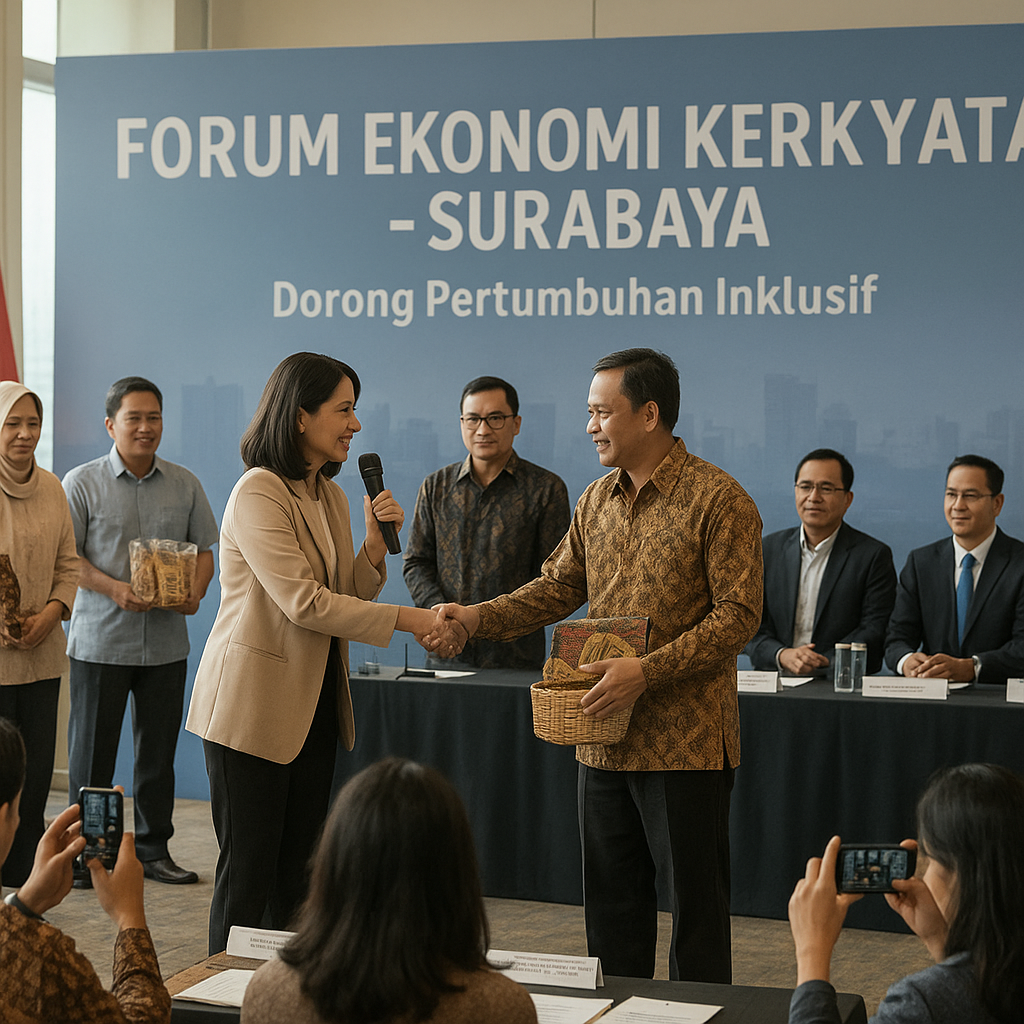 Dorong Pertumbuhan Inklusif, Pemerintah Gelar Forum Ekonomi Kerakyatan di Surabaya