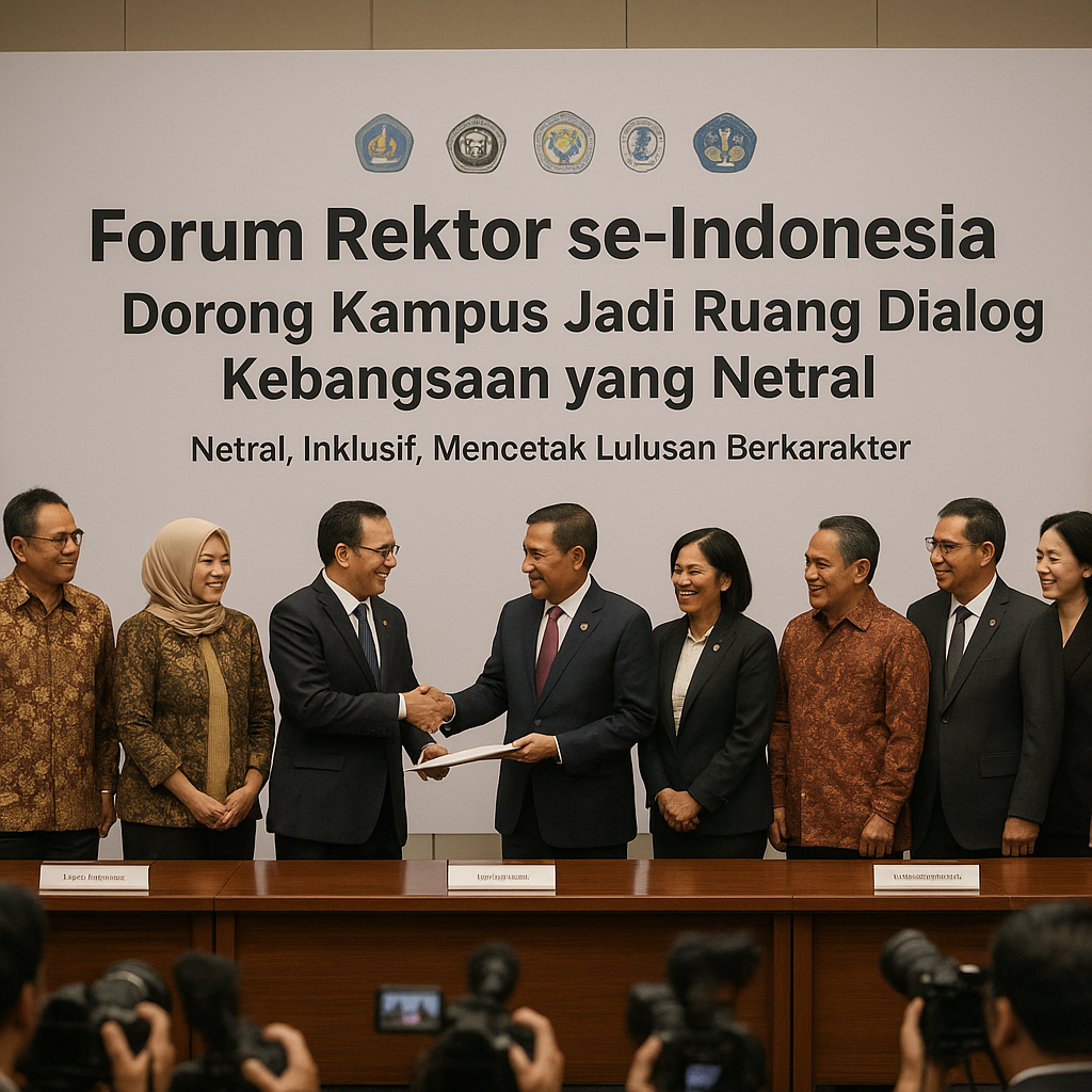 Forum Rektor se-Indonesia Dorong Kampus Jadi Ruang Dialog Kebangsaan yang Netral