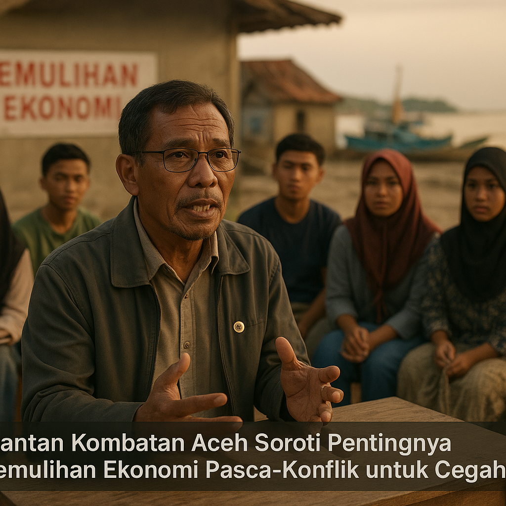Mantan Kombatan Aceh Soroti Pentingnya Pemulihan Ekonomi Pasca-Konflik untuk Cegah Radikalisasi
