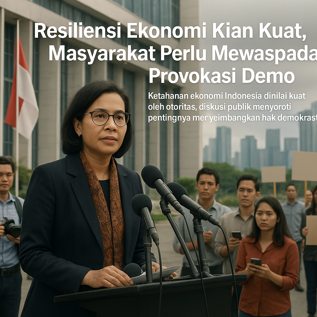 Resiliensi Ekonomi Kian Kuat, Masyarakat Perlu Mewaspadai Provokasi Demo