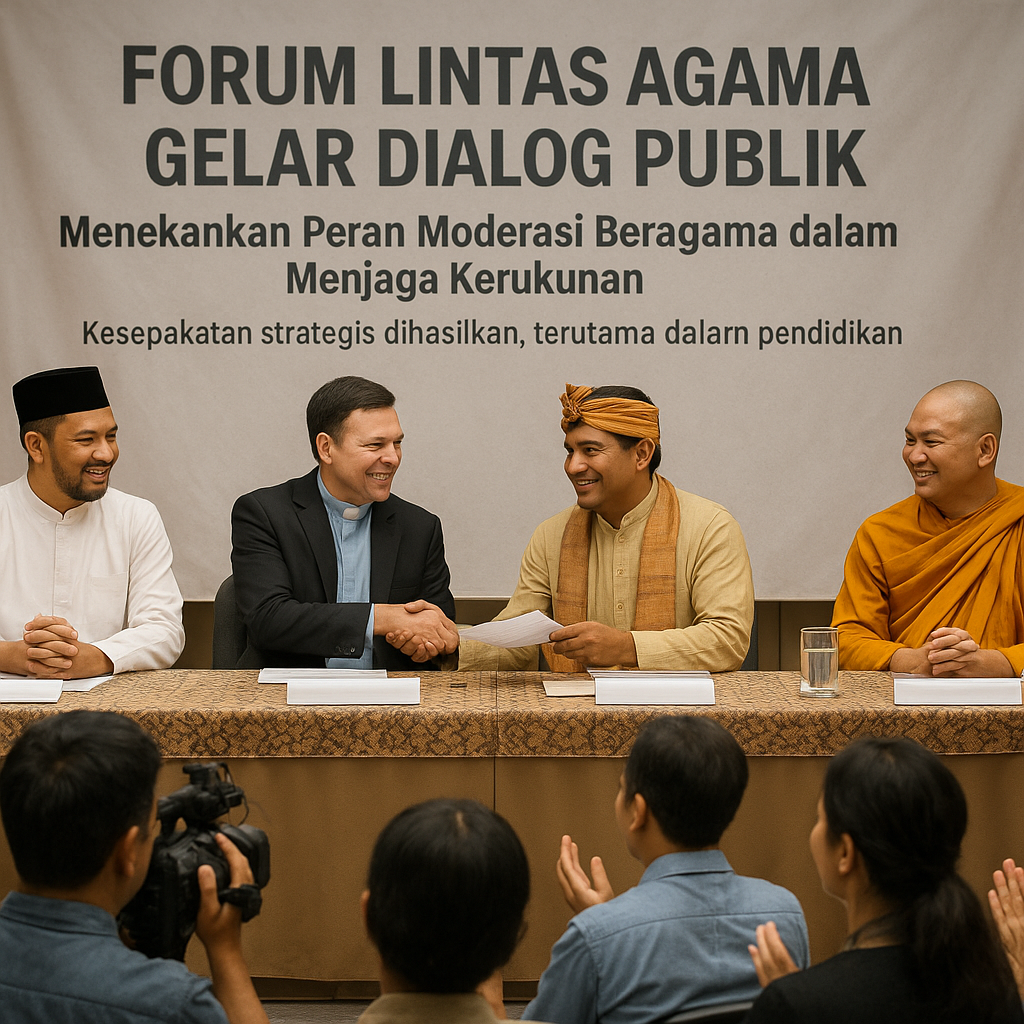 Forum Lintas Agama Gelar Dialog Publik, Tekankan Peran Moderasi Beragama dalam Menjaga Kerukunan