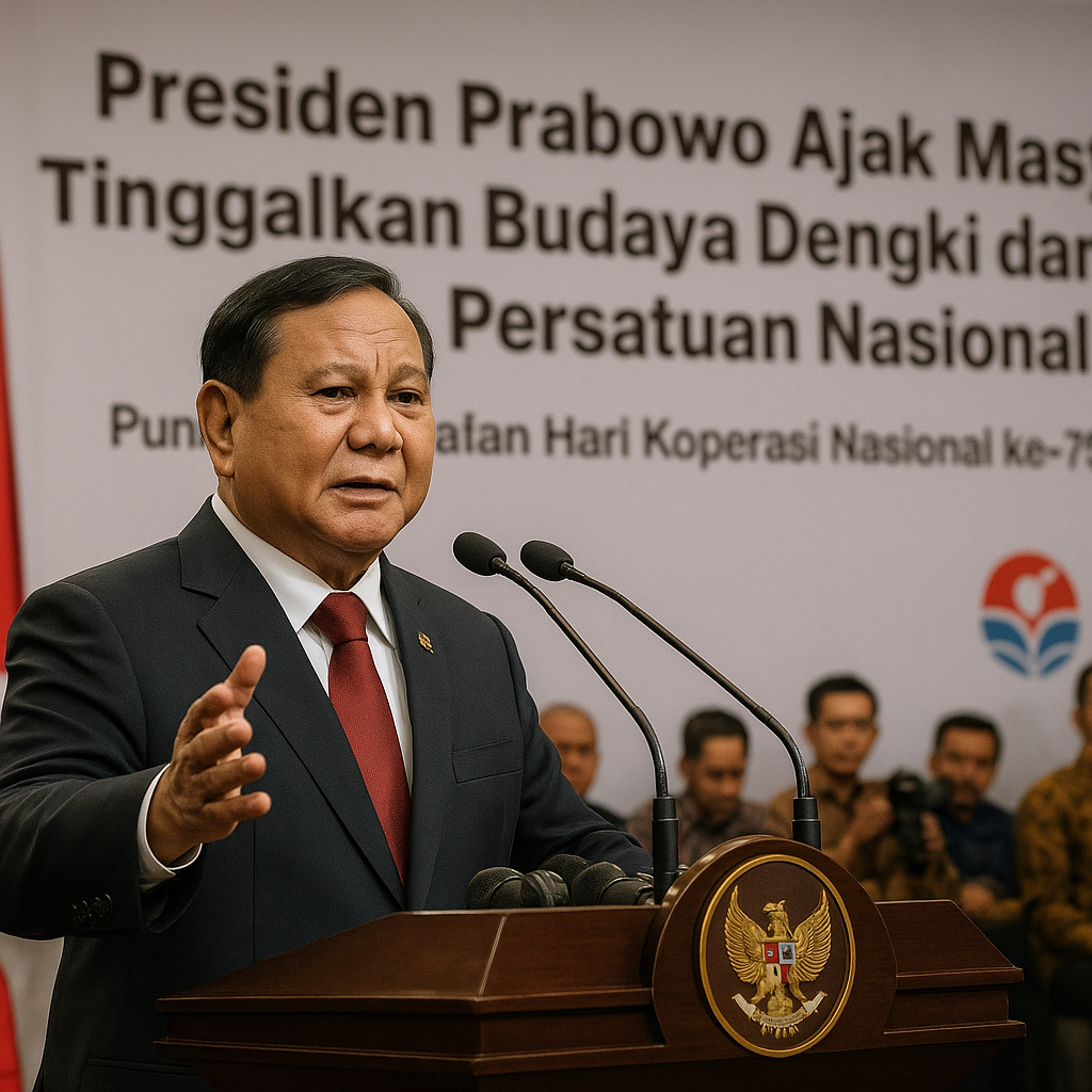 Presiden Prabowo Ajak Masyarakat Tinggalkan Budaya Dengki dan Perkuat Persatuan Nasional