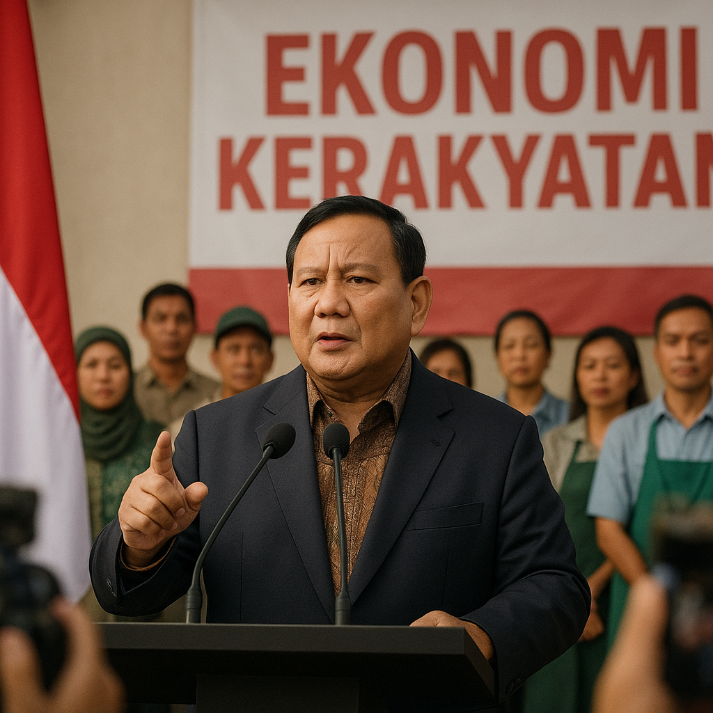 Prabowo Tegaskan Ekonomi Kerakyatan Harus Kembali Jadi Arah Pembangunan Nasional
