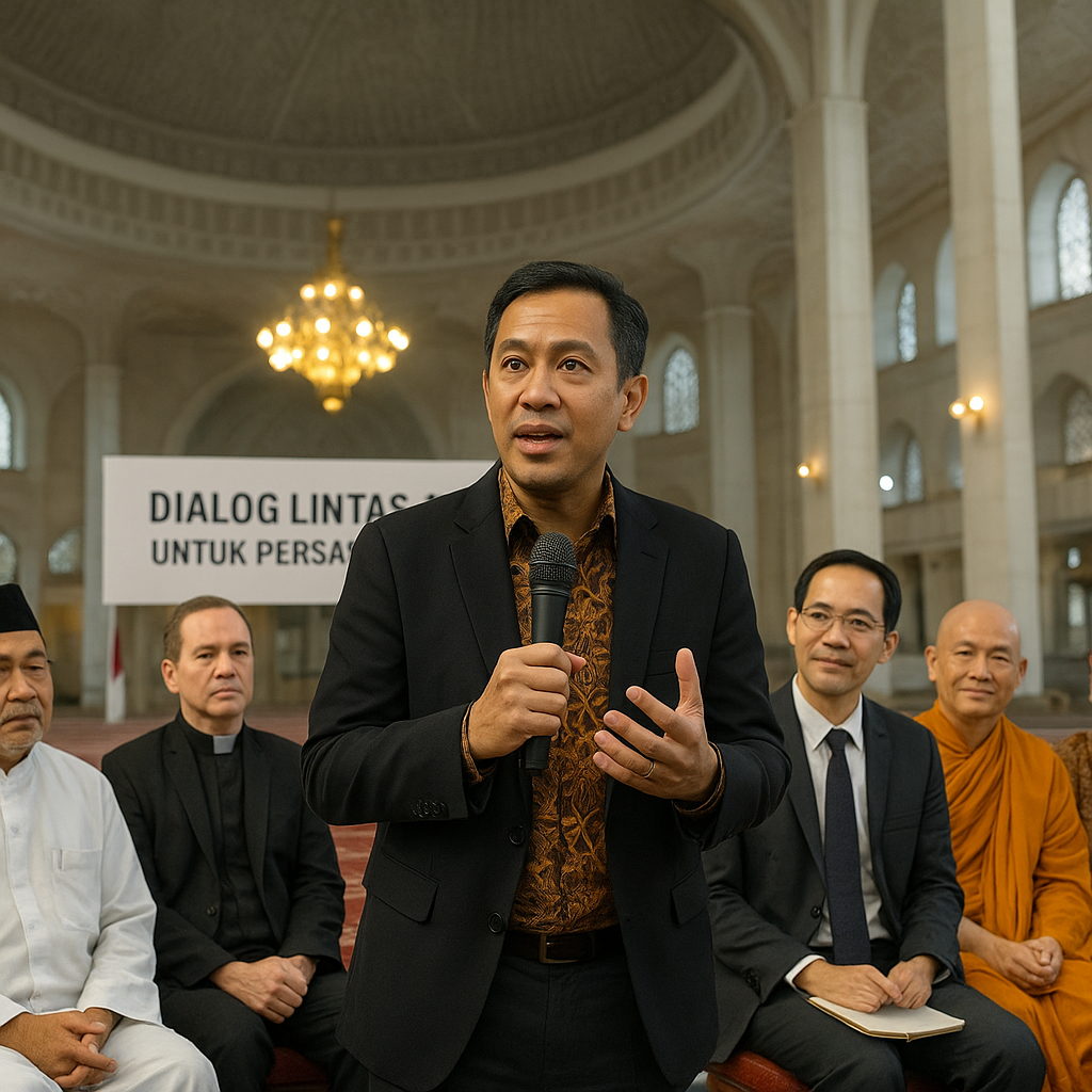 Di Istiqlal, Gugun Gumilar Tegaskan Dialog Lintas Agama untuk Persatuan Bangsa