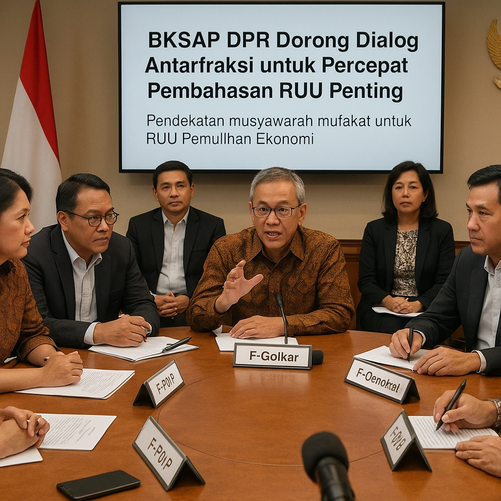 BKSAP DPR Dorong Dialog Antarfraksi untuk Percepat Pembahasan RUU Penting