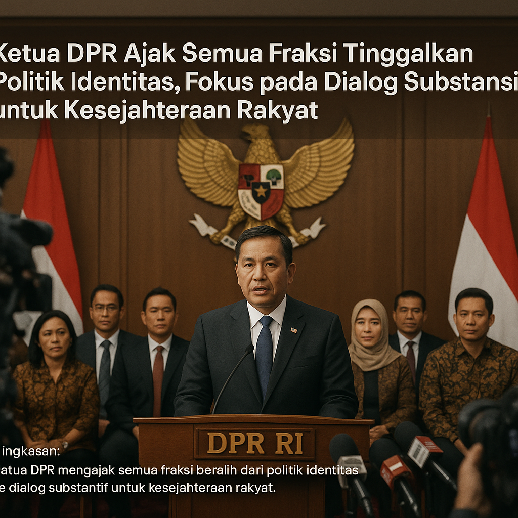 Ketua DPR Ajak Semua Fraksi Tinggalkan Politik Identitas, Fokus pada Dialog Substansial untuk Kesejahteraan Rakyat