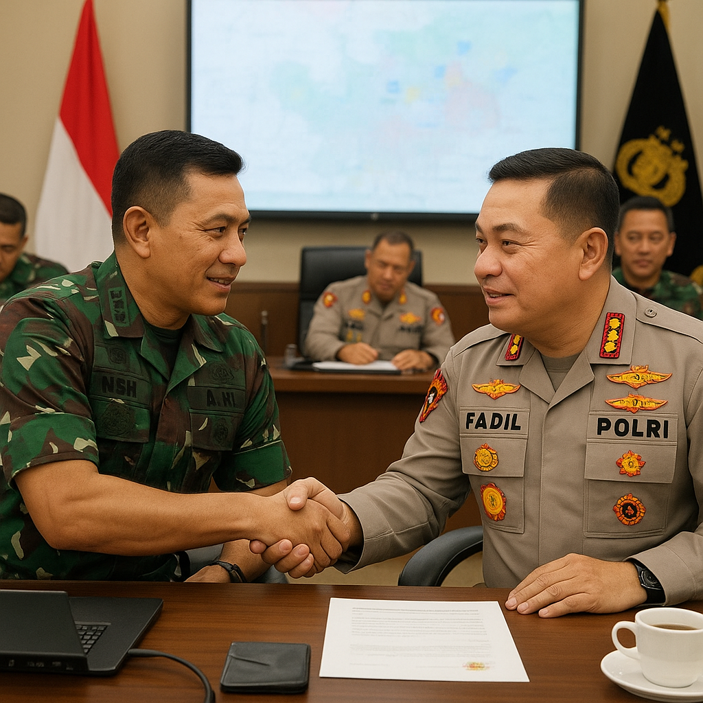 Pangdam Jaya dan Kapolda Metro Jaya Gelar Rapat Koordinasi Keamanan Jelang Perayaan Hari Besar