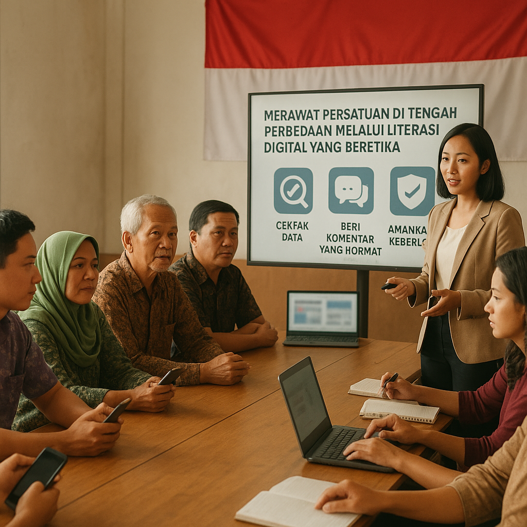Opini: Merawat Persatuan di Tengah Perbedaan Melalui Literasi Digital yang Beretika