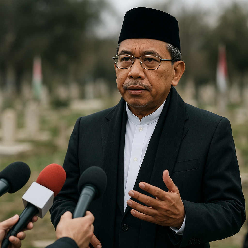 Usai Hadiri Pemakaman, Gus Yahya Serukan Perdamaian dan Persatuan Bangsa