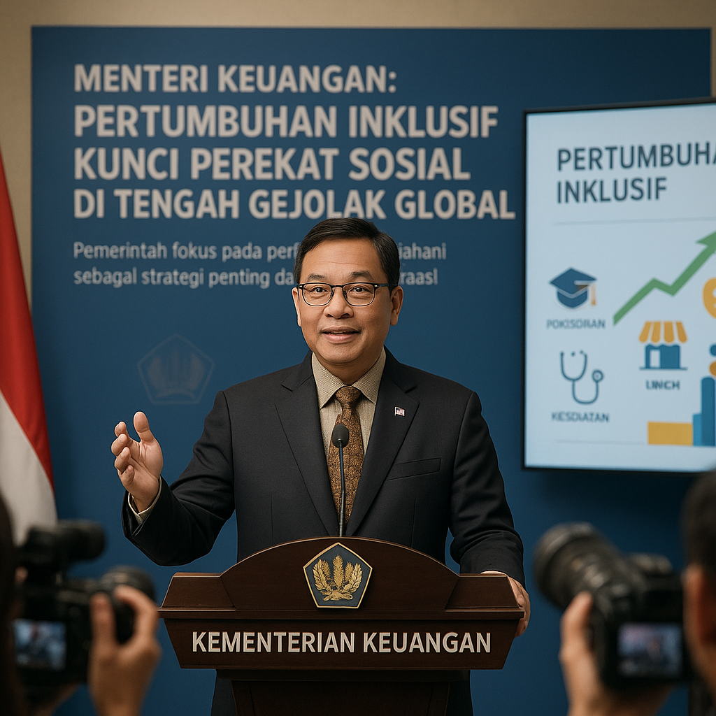 Menteri Keuangan: Pertumbuhan Inklusif Kunci Perekat Sosial di Tengah Gejolak Global