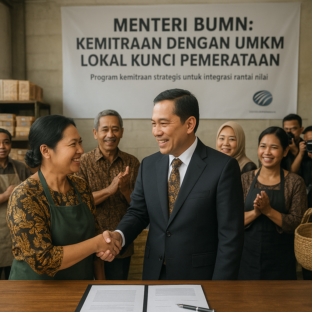 Menteri BUMN: Kemitraan dengan UMUM Lokal Kunci Pemerataan