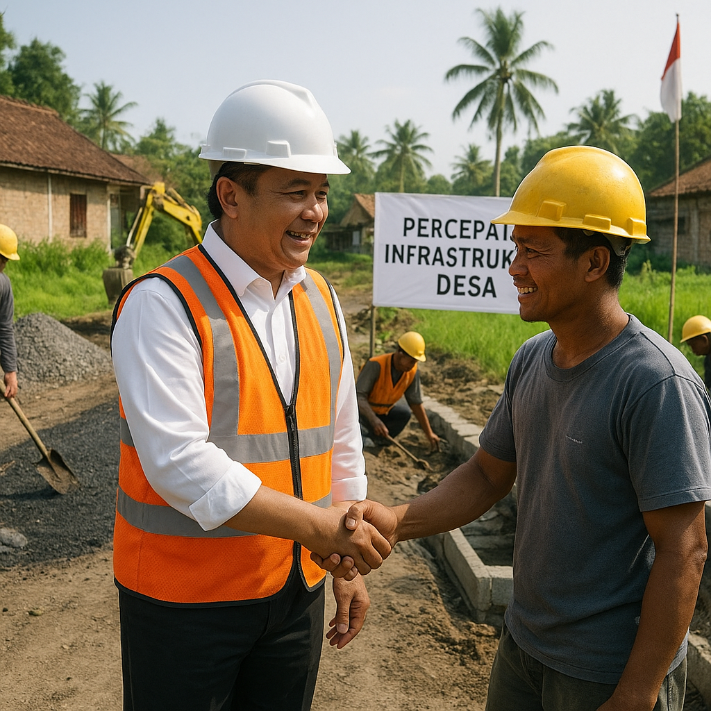 Menteri PUPR Percepat Pembangunan Infrastruktur Desa untuk Serap Tenaga Kerja