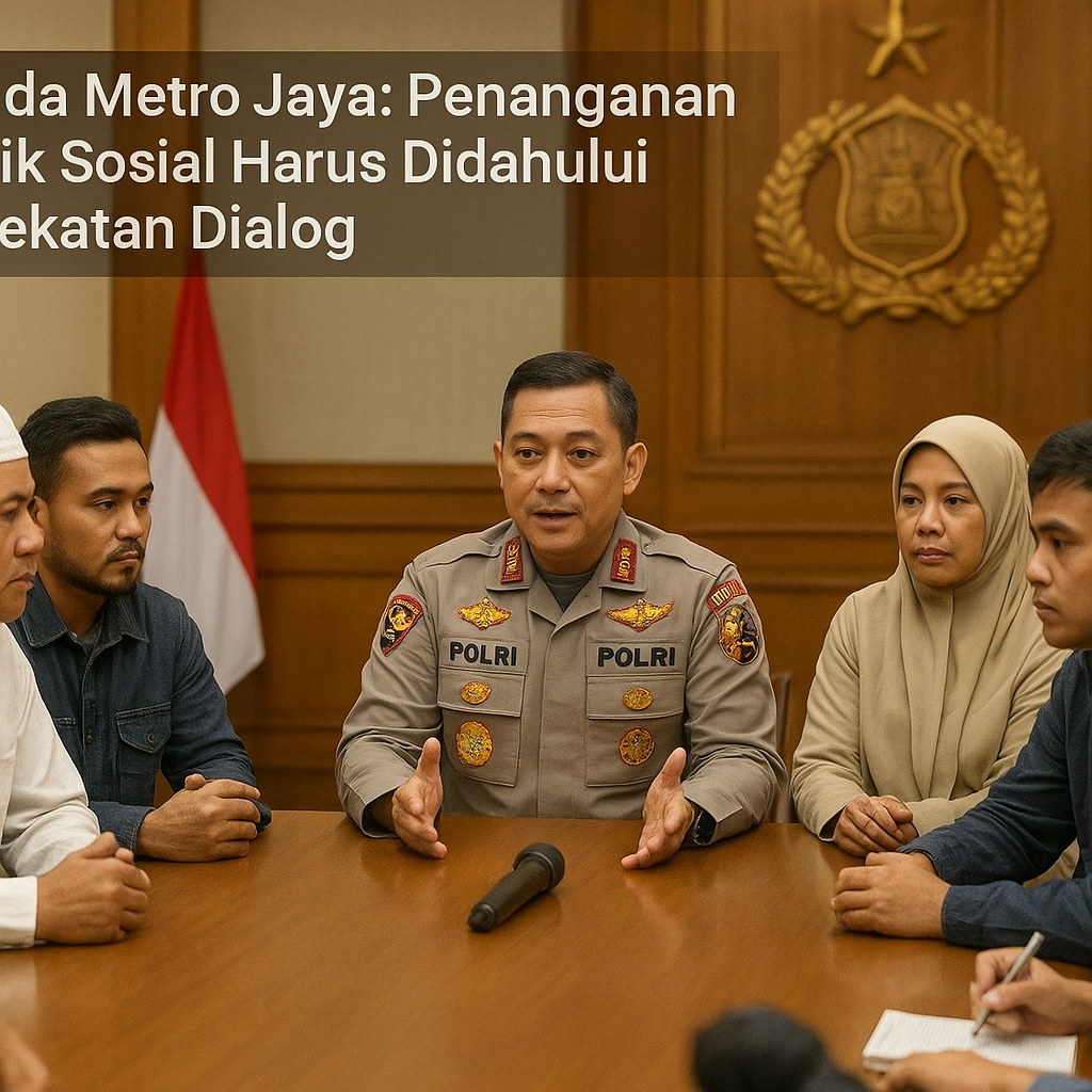 Kapolda Metro Jaya: Penanganan Konflik Sosial Harus Didahului Pendekatan Dialog
