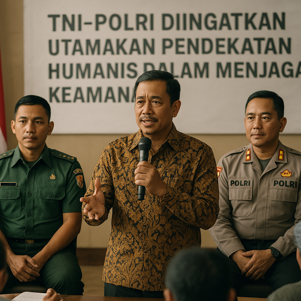 TNI-Polri Diingatkan Utamakan Pendekatan Humanis dalam Menjaga Keamanan