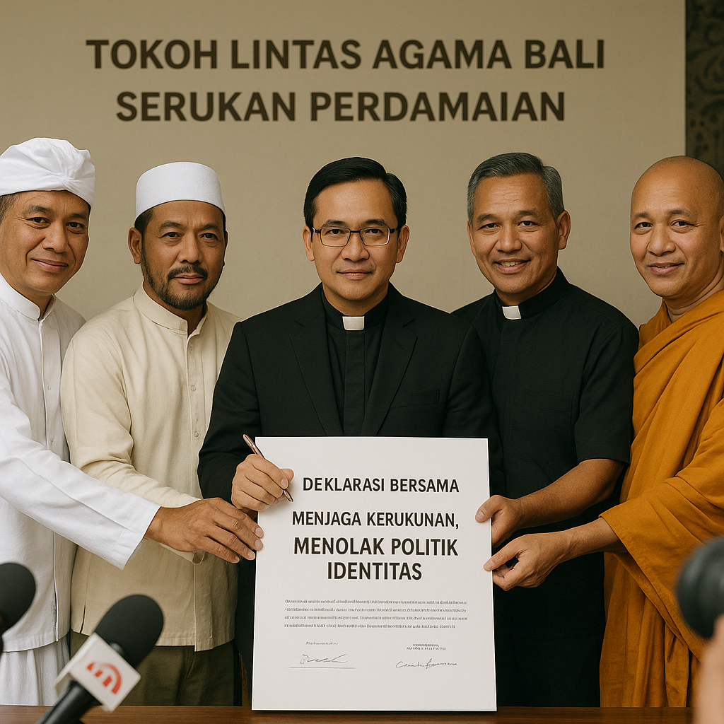 Tokoh Lintas Agama Bali Serukan Perdamaian dan Tolak Politik Identitas