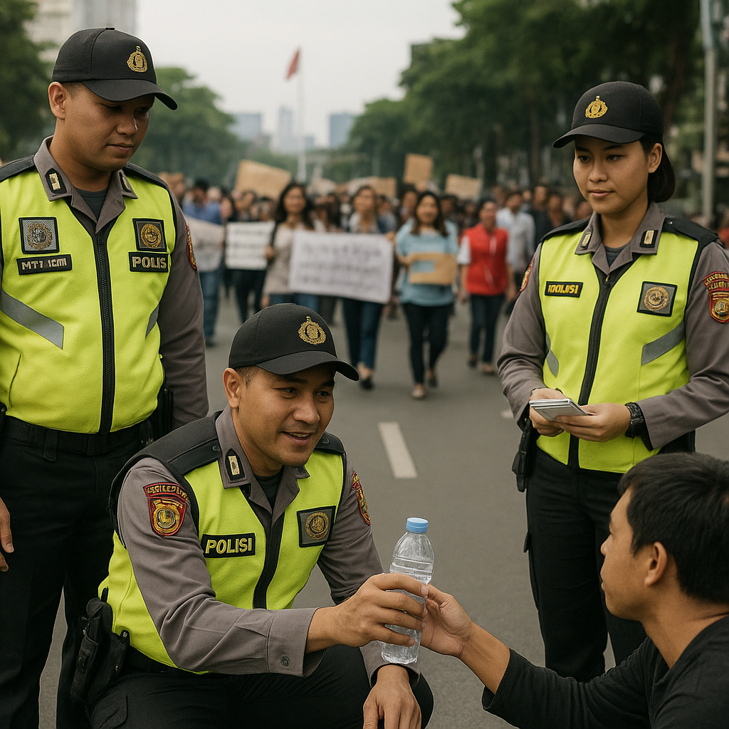 Polisi Tekankan Pelayanan Humanis dalam Aksi Penyampaian Pendapat