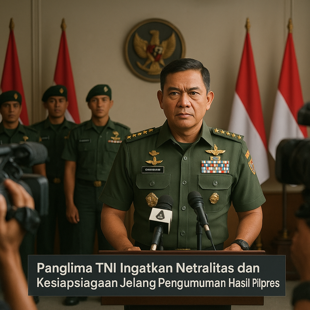 Panglima TNI Ingatkan Netralitas dan Kesiapsiagaan Jelang Pengumuman Hasil Pilpres