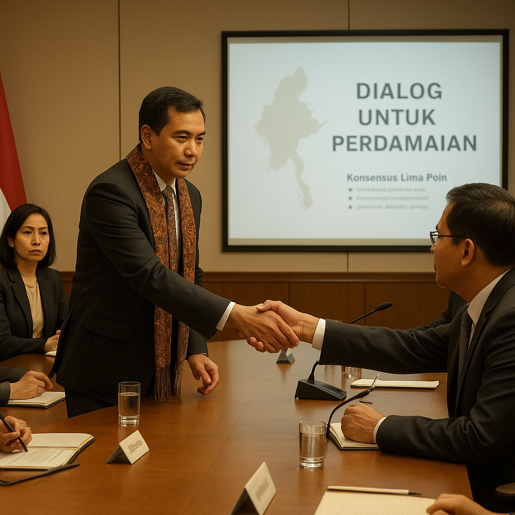 Demi perdamaian, RI terus dorong pihak bertikai di Myanmar berdialog