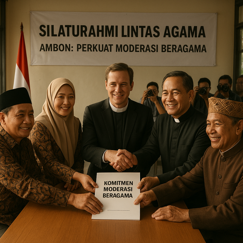 Tokoh Lintas Agama di Ambon gelar silaturahmi, perkuat moderasi beragama