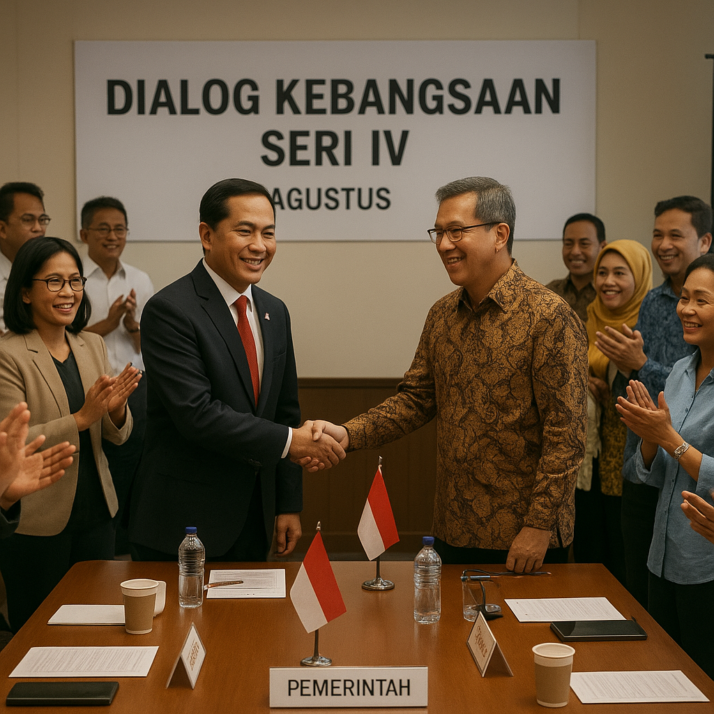 Pemerintah dan Perwakilan Kelompok Sipil Sepakat Lanjutkan Dialog Kebangsaan Seri IV