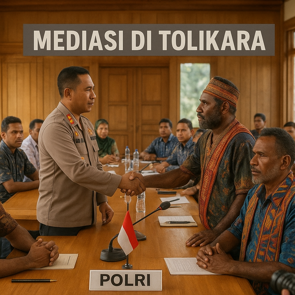 Polri Gelar Mediasi Antara Kelompok di Tolikara Usai Insiden Kerusuhan