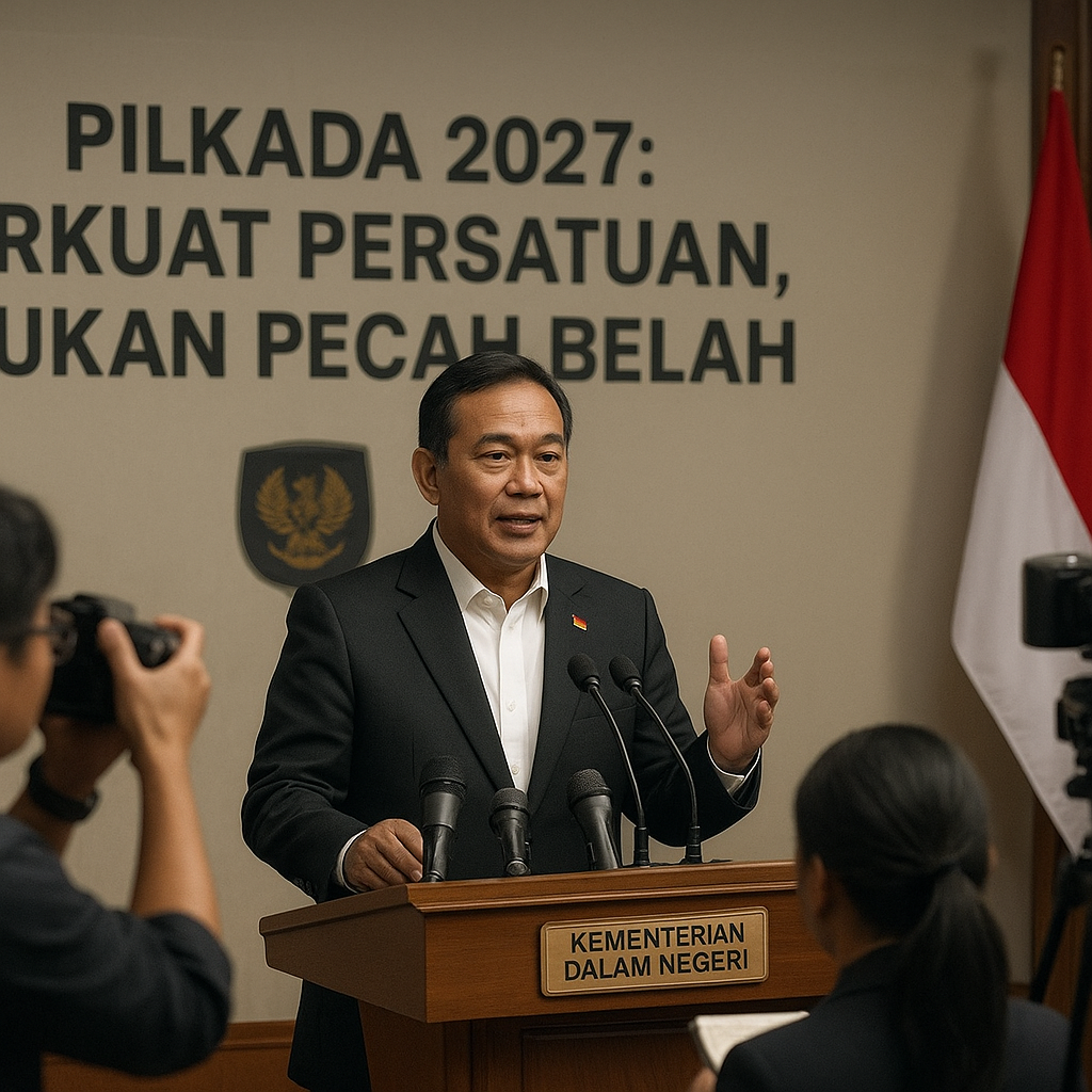 Mendagri: Pilkada 2027 Harus Jadi Momentum Perkuat Persatuan, Bukan Pecah Belah