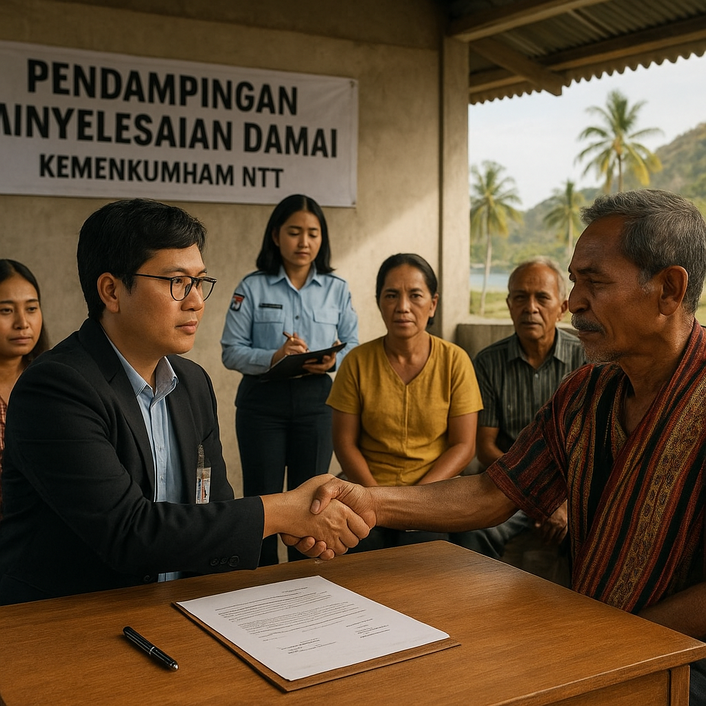 Tim Kemenham NTT Turun ke Lokasi untuk Dampingi Penyelesaian Damai Konflik Adonara