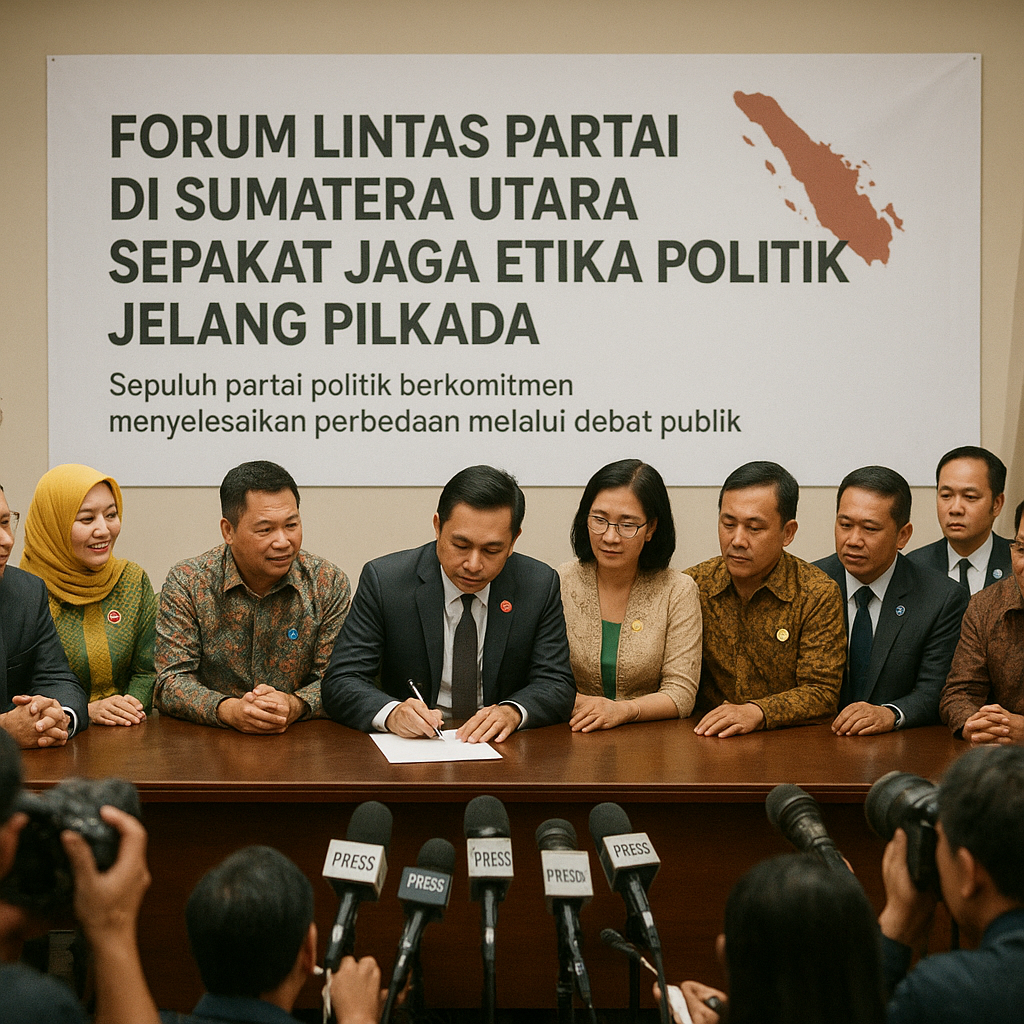 Forum Lintas Partai di Sumatera Utara Sepakat Jaga Etika Politik Jelang Pilkada