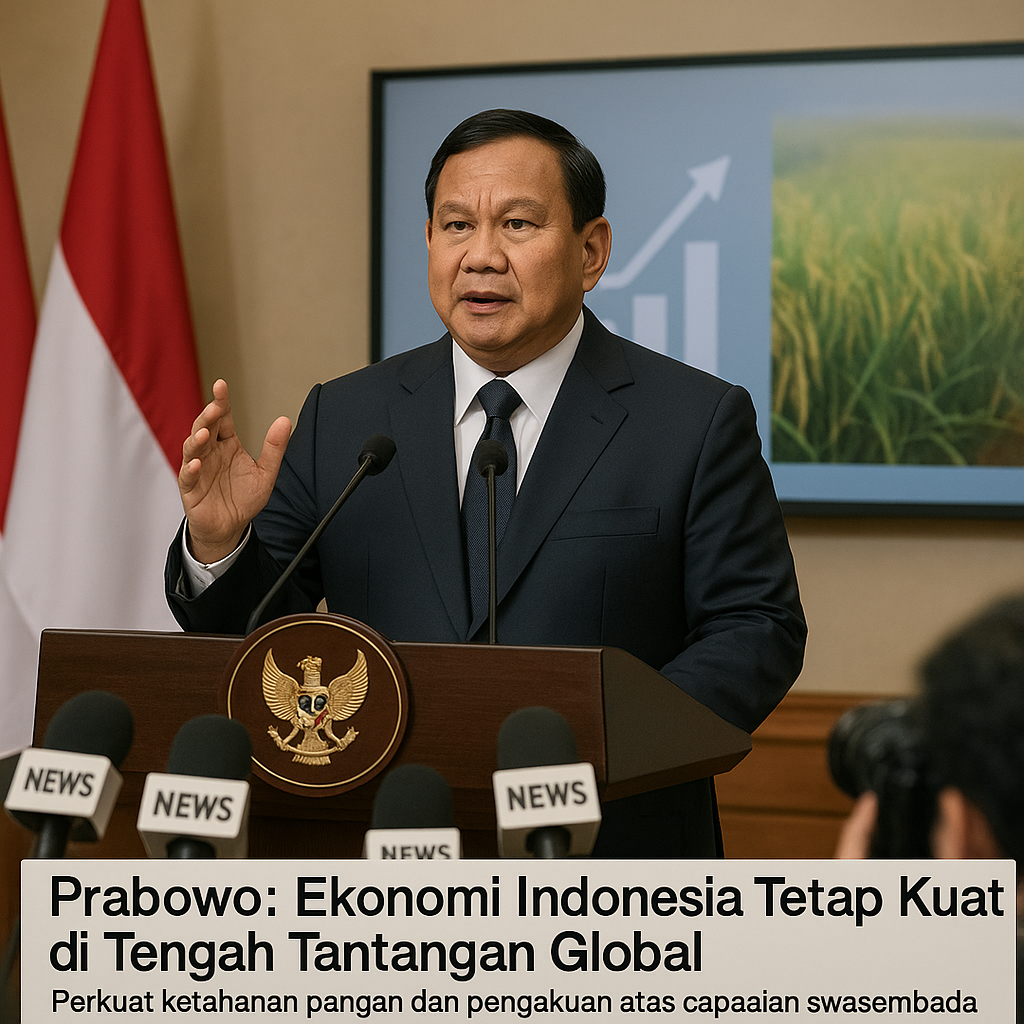 Prabowo: Ekonomi Indonesia Tetap Kuat di Tengah Tantangan Global