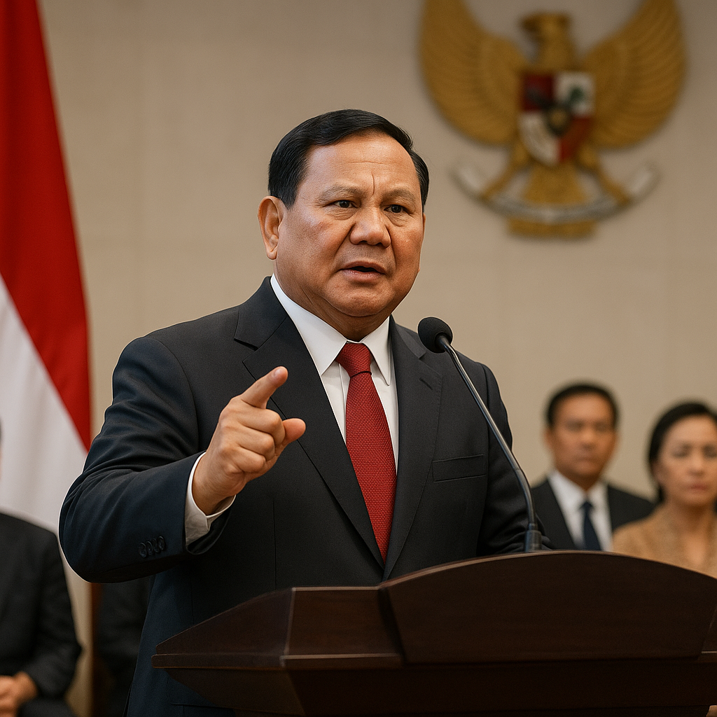 Prabowo Minta Menteri Tak Boleh Gentar Hadapi Persoalan Bangsa