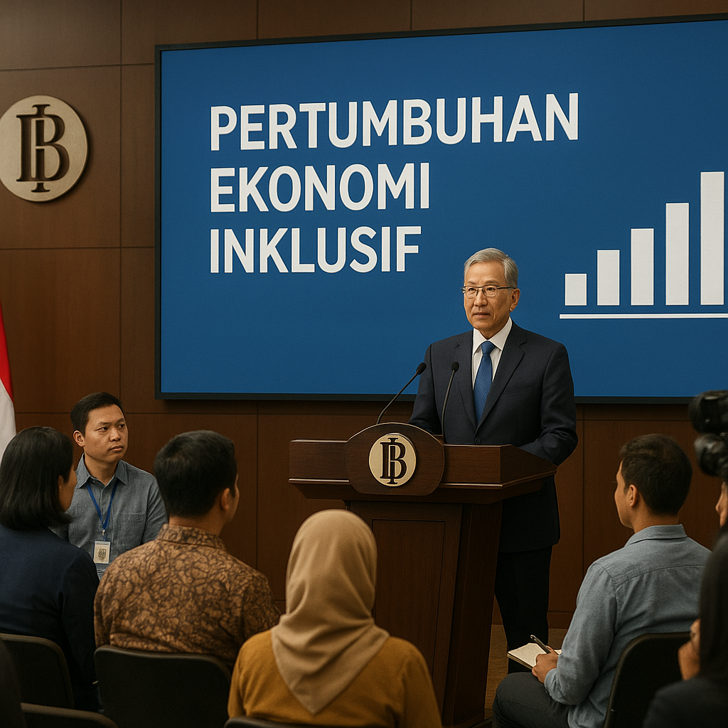 Bank Indonesia Optimistis Pertumbuhan Ekonomi Inklusif Dapat Tekan Ketimpangan