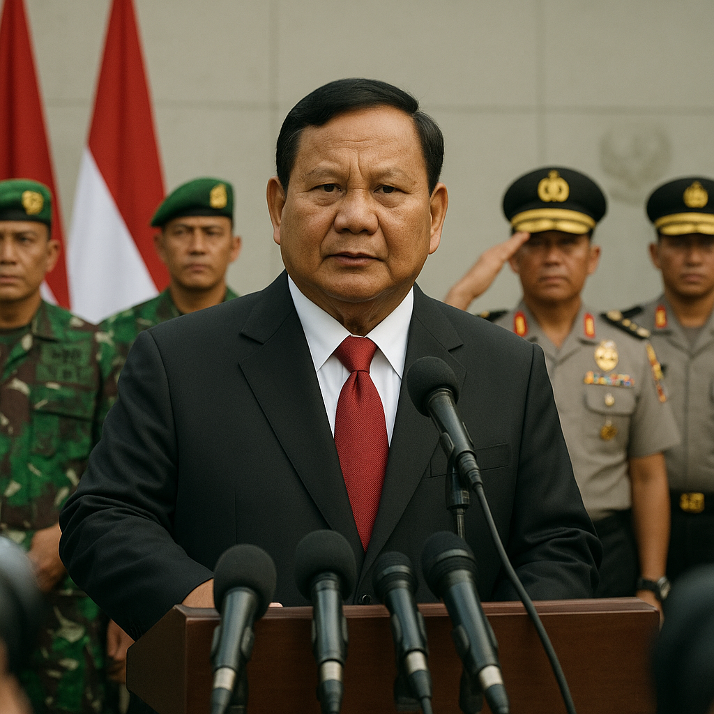 Prabowo Minta Perwira TNI/Polri Setia Mengabdi ke Masyarakat