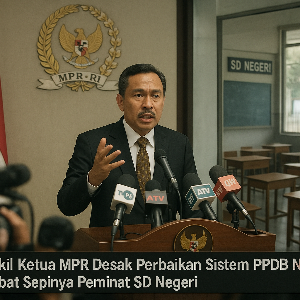 Wakil Ketua MPR Desak Perbaikan Sistem PPDB Nasional Akibat Sepinya Peminat SD Negeri
