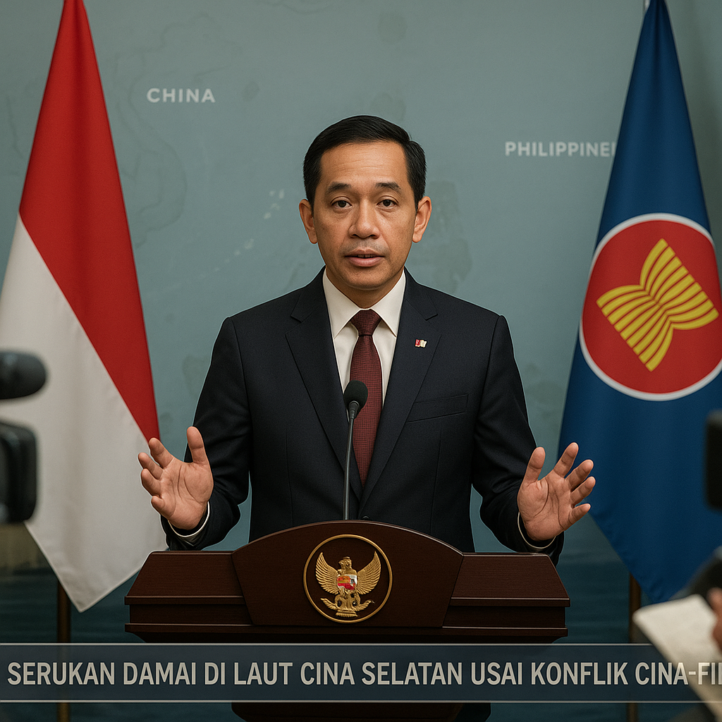 RI Serukan Damai di Laut Cina Selatan usai Konflik Cina-Filipina
