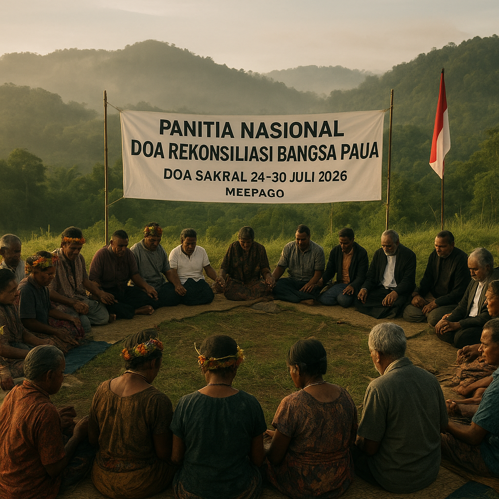 Panitia Nasional Umumkan Doa Rekonsiliasi Bangsa Papua Digelar 24-30 Juli 2026