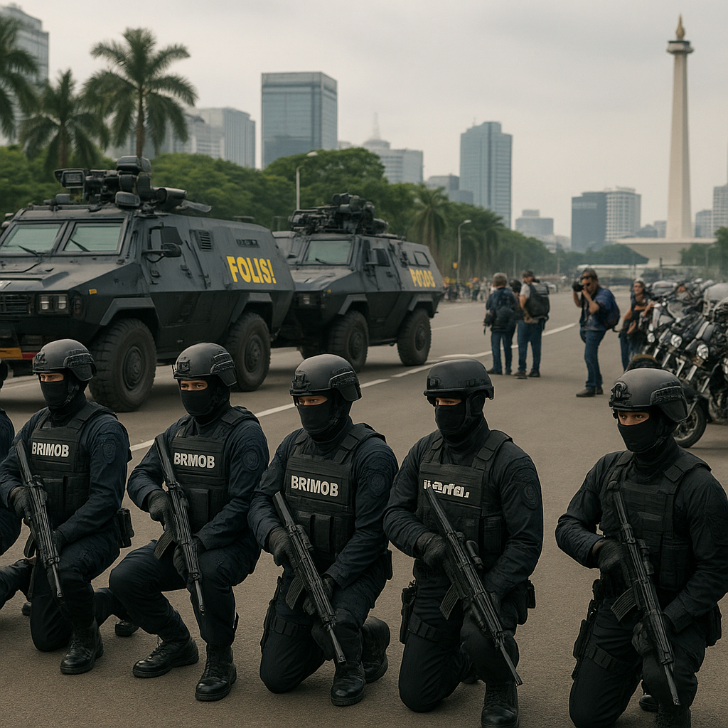 Polri Kerahkan Brimob dan Densus 88 Amankan Ibu Kota dari Ancaman Teror